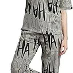 dzzo Premium Cotton Printed Night Suit Set for Women and Girls - Stylish T- T-Shirt and Pyjama Nightwear Dress for Relaxed and Everyday Loungewear-picture-4