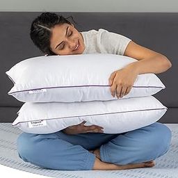 Livpure Smart Cloud Plus Memory Fiber Pillow | Ultrasonic Quilting MemoryFiber | Extra Plush & Breathable | Neck Support | Long-Lasting Comfort (Pack of 2)-image-0