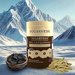 YOGARVEDA™ Shilajit Gummies | 70%+ Fulvic Acid & 85+ Trace Minerals | 2 * 60 Gummies-image-37