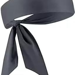 Aryan Hosiery Cotton Tie Sport Headbands for Men & Women | Sweatband for Gym | Unisex Head Band for Exercise, Fitness, Workout, Tennis, Cycling, Badminton & Other Sports (Grey)-image-59
