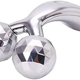 NETXE Manual Roller 3D Y Shape Massager 360 Rotate Massage For Face Lifting Wrinkle Remover Face Massage Facial Massager (Silver)-image-48