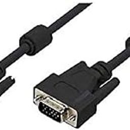 Logilink CV0003 Double Shielded 15-Pin Male to Male VGA Monitor Cable, 5 Meter Length, Black, 5 Meter Length-image-93
