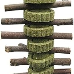 CALANDIS™ Grass Cake Apple Branch Can Hang Molar String Small Pet Molar Artifact | Small Animal Supplies-picture-32
