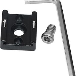 DIYEAH Cold Shoe Flash Mount Adapter for Camera Sturdy Hot Shoe Seat Aluminum Alloy 1/4 Screw Compatible-image-16