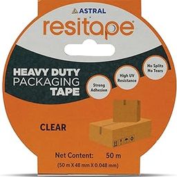 ASTRAL RESITAPE BOPP PACKAGING TAPE, TRANSPARENT – PACK OF 1 | 48 MM X 50 MTR X 0.048 MM | EXCELLENT GRIP & ADHESION | DURABLE, TEAR-RESISTANT, MULTI-SURFACE USE FOR PACKAGING & SEALING-image-9