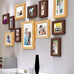 Art Street Decorative Nebula Individual Set of 12 Brown & Beige Wall Photo Frames Wall Picture Frame Mix Size||4X6-7 Unit, 6X8-4 Units, 8X10-1 Unit||-image-40