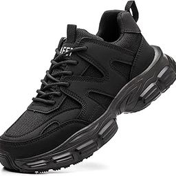 Steel Toe Shoes Women Safety Shoes Lightweight Comfortable Non Slip Thickened Sole Puncture Proof Steel Toe Sneakers Women Size 5.5-10-image-23