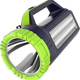Pick Ur Needs Long Range Search Torch Light Emergency Rechargeable Handheld Torch + Side 2 Tube (Green)-image-16