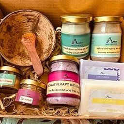 Aster Bath and Body Kit, Rakhi hamper, Self care gift kit, Bath and Body set, Spa set, Gift hamper, Handmade-99