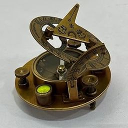 sf Enterprises Antique Design Solid Brass Sundial Compass Nautical Vintage Handmade Brass Sun dial Compass-image-78
