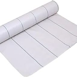 Mahira Premium Garden Weed Control Barrier Sheet Mat 3 Meter x 5 Meter, Landscape Fabric 110 GSM Heavy Duty Weed Block Gardening Mat for Gardens, Agriculture, Outdoor Projects (White)-image-77