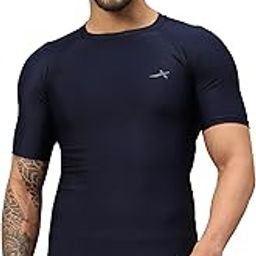 OMT-181 Unisex Adults Compression Half Sleeve Base Layer Tight Top-6