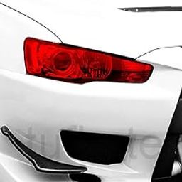 tuf-kote Self Adhesive Red Colored Transparent Glass Headlight Tail Light Tint Film [12 Inches X 12 Inches]-image-2