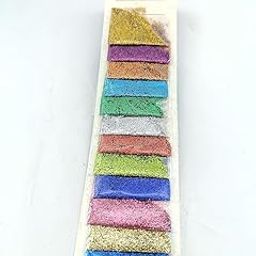 pmw - Pack of 12Packets Small Giltter Powder for Project,Rangoli Purpose of Decration-image-47