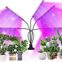 Blackt Electrotech BT29PL15 LED Grow Light, 5-Head Full Spectrum, Gooseneck Clamp, 11W, Dimmable with Timer, Indoor Plant Growing-image-10