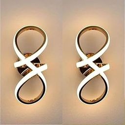 Keyplus Infinity Golden Modern Wall Light for Home, LED Wall Lamp with 3 Color Lighting (Cool/Warm/Natural White), Perfect for Bedroom, Hall, Pack of 2-image-11