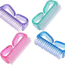 4 Scrub Cleaning Brushes for Toes and Nails Cleaner,-image-89