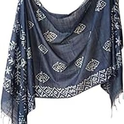 Batik Printed Daily Wears Cotton Linen Dupatta For Womens and Girls Soft Summer Special Chunni Regular Width 70cm Length 2.25m-47