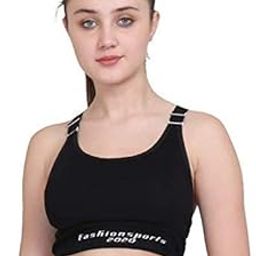 Nylon Nanoedge Present Women Padded Sports Bra Workout Tops Yoga Crop Top Tank Tops For Women Black Color Size (28 Till 34)-picture-52
