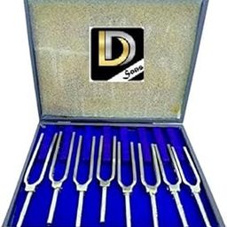 Tuning Fork Steel set of 8 with Rubber Pad having different frequency (256C,288D,320E,341F,384G,426A,480B,512C)| to do Scientific experiments for school college laboratory students-32