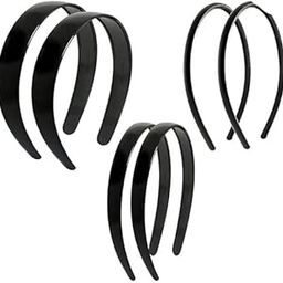 Wide Black Plastic Headbands, Classic Style Hair Accessories Pack of 10-image-84