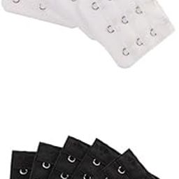 CALANDIS™ 10 Pcs Elastic Bra Strap Extension Bra Extender 3 x 3 Hook White + Black | Other Womens Intimates | Intimates & Sleep | Womens Clothing-11