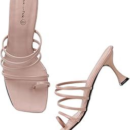 White Strappy Stiletto Heels, 3 Inch Heels, Multi Strap Design-2