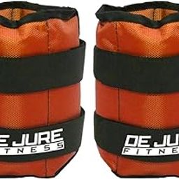 DE JURE FITNESS Ankle & Wrist Weight Set, Adjustable Strap, 0.5KG Pair (0.5Kg x 2 = 1kg) (E) Orange-picture-7