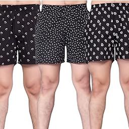 Men's Comfort Combo Boxer Shorts - Perfect for Sleepwear & Innerwear (Pack of 3)…-image-111