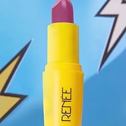 RENEE Everyday Matte Lipstick - Cookie, Lightweight, Intense Color Payoff with Creamy Matte Finish, Enriched with Vitamin C, Hyaluronic acid & SPF 30, Skincare Infused Makeup, 3 Gm-1