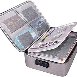 Waterproof Document Bag With Safe Code Lock,Multi-Layer Storage Pouch Credential Bag Diploma Storage Important Document&File Pocket With Separator,-image-71