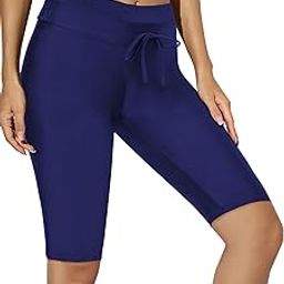 Womens Side Color Block Swim Board Shorts Plus Size S - XXXL-31