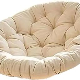 Jazzy Pearls Hanging Chair Cushion Comfortable Outdoor Chair Seat Cushion for Living Room Khaki|2 Hanging Basket Brackets|Cushions & Pads| Yard, Garden & Outdoor Living-image-7