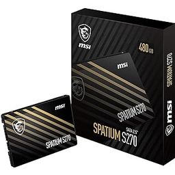 MSI SPATIUM S270 SATA 2.5” SSD 480GB - Internal Solid State Drive, 500MB/s Read & 450MB/s Write, 3D NAND, Built-in Data Security, Center - 5 Year Warranty (250 TBW)-2