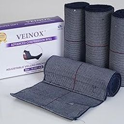 VEINOX Advanced Compression Bandage | 15 CM x 4M (Stretched) for Knee Support | Class 2 Compression | Adjustable Velcro Closure | Improves Blood Circulation | Swollen Leg | Varicose Veins| Edema | 23 - 32 mmHg-image-7