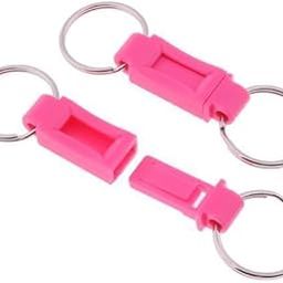 CALANDIS™ 2x2 Pieces Breakaway Key Ring Separate House Car Keys Quick Release Keychain Rose Red | Clothing Shoes & Accessories | Mens Accessories | Key Chains Rings & Cases-30