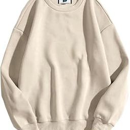 SXV Style Solid Plain Unisex Cotton Oversized Baggy Sweatshirt-image-10