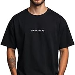 Men Oversized Printed Round Neck Cotton Blend T-Shirt-image-98
