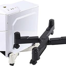 CPU Rolling Stand X Adjustable Width Holder Cart for Desktop Case Black-31