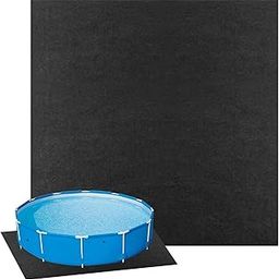 RIPTEADRY Hot Tub Mat, 13 Foot Round Pool Liner Pad for Above Ground Swimming Pools, Water Absorb Felt Mat, Inflatable Hot Tubs Floor Pad, Portable Spa Pool Accessories-20