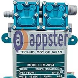 APPSTER Sisa 250PSI High Pressure Diaphragm Pump Double Motor 12V DC Electric Battery Operated Sprayer Water Pump Motor for Agriculture Farm Fogger Misting Spray Car Bike Wash Sanitizing Gardening-picture-28