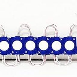 A4S AUTOMOTIVE & ACCESSORIES LED Module Light Interior Exterior 12V COB Coin Injection Decorative Lamp with Adhesive Backside for Car, Home & Decoration (10 Strips, Blue)-image-1