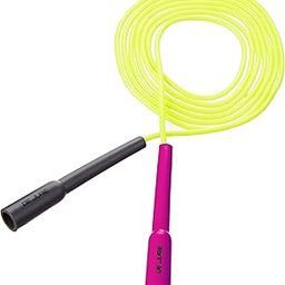 DE JURE FITNESS Adjustable Slim Shape Weight Loss Ball Pencil Speed Skipping Rope (275cm) (Pink Grey (Yellow))-21