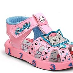 Glitter Stylish Fashionable Light weight Musical Sound Casual First Walking Slip on Sandals for unisex Baby Boys and Baby Girls(9 Months-2.5 Years)-image-57