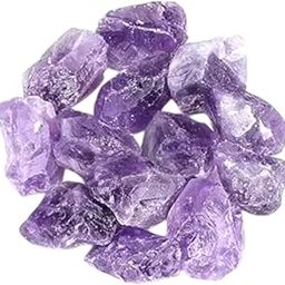 Divine Spirituals AAA Grade Natural Amethyst Raw Crystal Brazilian 200-250g (4 to 8 Pieces) for Calmness, Intuition, & Spiritual Healing-image-65
