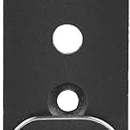 Aluminum Din Rail Fixed Clamp Fasten Clip for Relay Mounting(20mm3 Hole Matte Black)-26