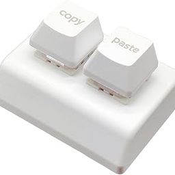 CALANDIS™ Copy and Paste 2 Key Keyboard Red Switches USB Mini 2 Key Keypad for Drawing White | Keyboards & Keypads | Keyboards, Mice & Pointers-3