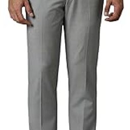 Men Grey Slim Fit Check Flat Front Casual Trousers-picture-32