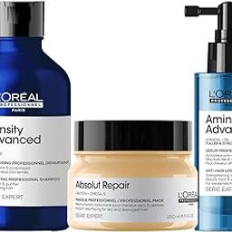 L'Oréal Professionnel Density Advanced Shampoo, Absolut Repair Mask & Aminexil Advanced for dry & damaged hair and for hairloss-32