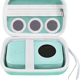 D30 Label Maker Case Green Compatible with Phomemo D30 D35 Label Maker, for NIIMBOT D11 D110, for JADENS D110, Case Easily Storage and Carry, Easily Store Your Printer, Tape, USB Line (Green)-picture-24